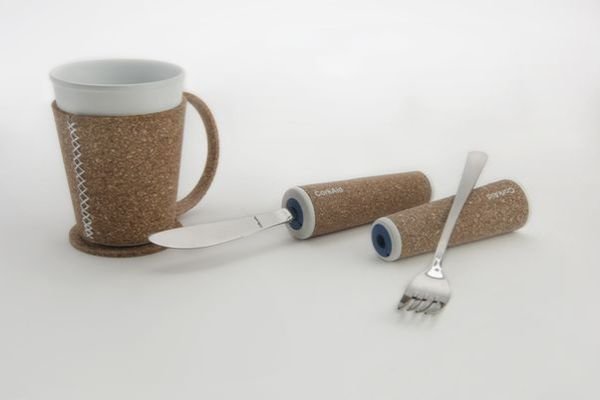 CorkAid eating and drinking aids from recycled cork_1