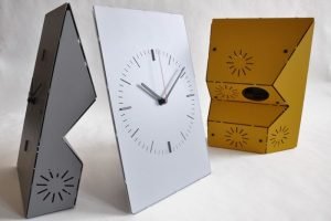 Powder coated METAL AboutFaceClocks