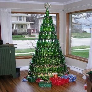 Beer Bottle Christmas Tree