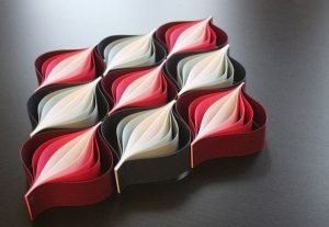 'Christmas Ornaments' made from just paper in Origami style