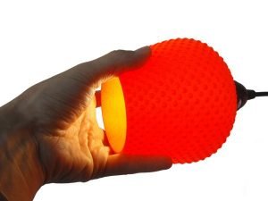 Dentelle line of lamp shades crafted by 3D printing