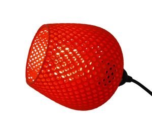 Dentelle line of lamp shades crafted by 3D printing