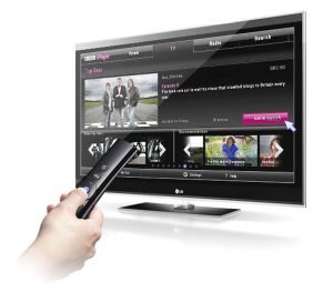 LG's Magic Motion remote control responds to voice commands