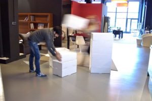 EPS fish boxes sofa by Muka Design Lab