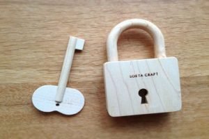 Key of the tree wood lock