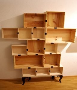 Wine Box Shelf