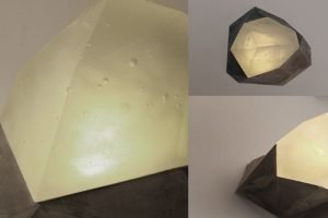 Jostedalsbreen Glass and Concrete lamp by Yeongkeun Jeong