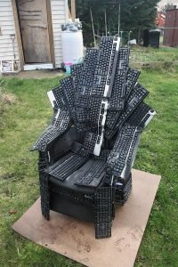 Throne of nerds - Keyboard Chair by Mike DeWolfe