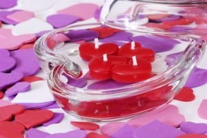 decorate your home with candles on Valentine's Day