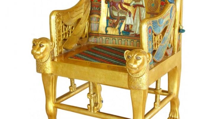 king tut golden throne replica
