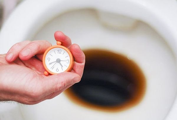 Allow the water-closet to remain in this state for some time