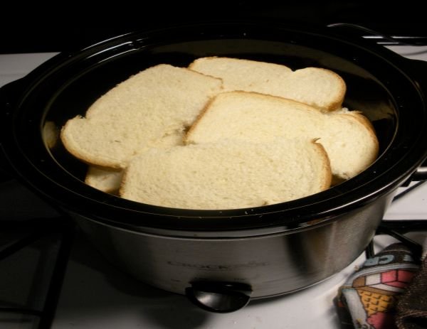 Making French toast in crock pot