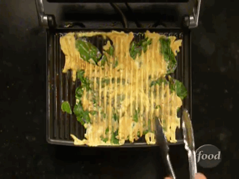 Spinach Omelette made in Panini press
