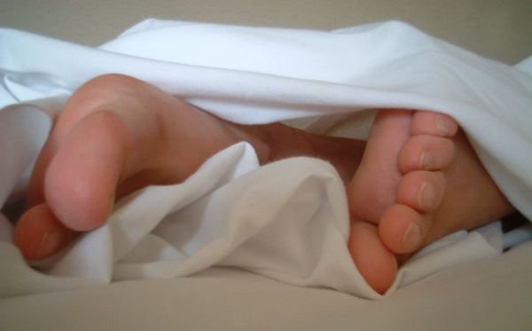 You feel awesome when you take off your socks right before getting into bed