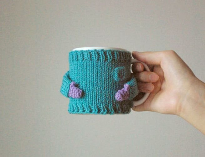 Knit coffee mug sweaters_1