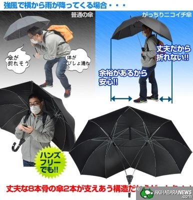 Thanko - 2-in-1 Niko-ichi Umbrella_10
