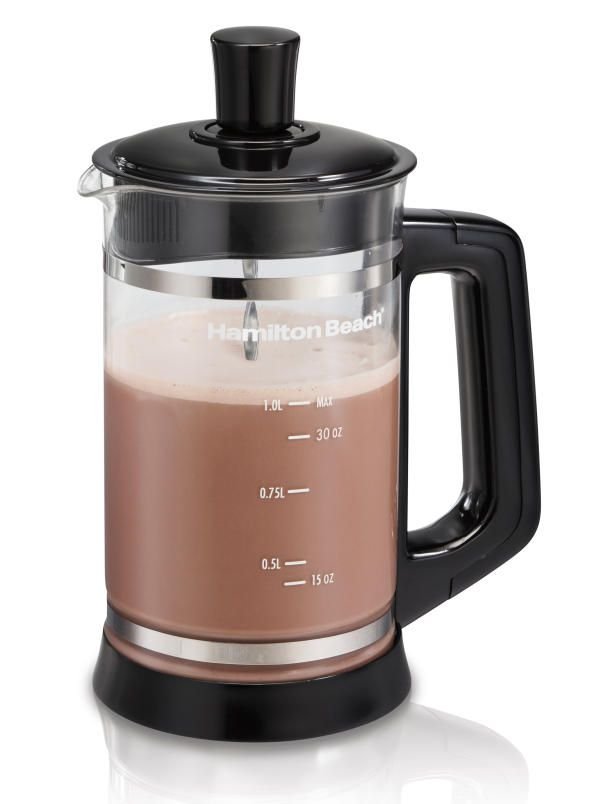 Hamilton Beach's all new French Press with Cocoa Attachment