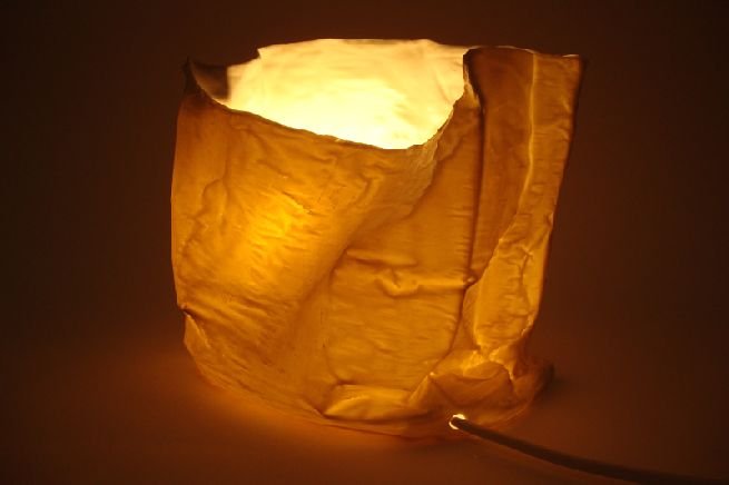 paper bag lamp