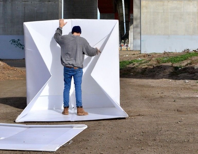 The flat-packed Compact Shelter by Alastair Pryor_8