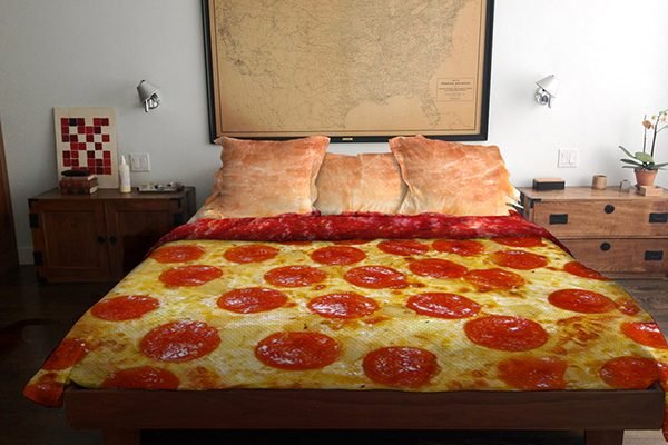 pizza bed