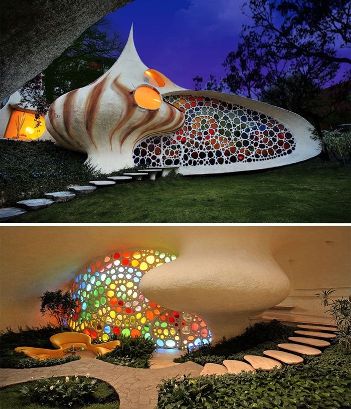 Nautilus Giant Seashell House in Mexico City, Mexico_3