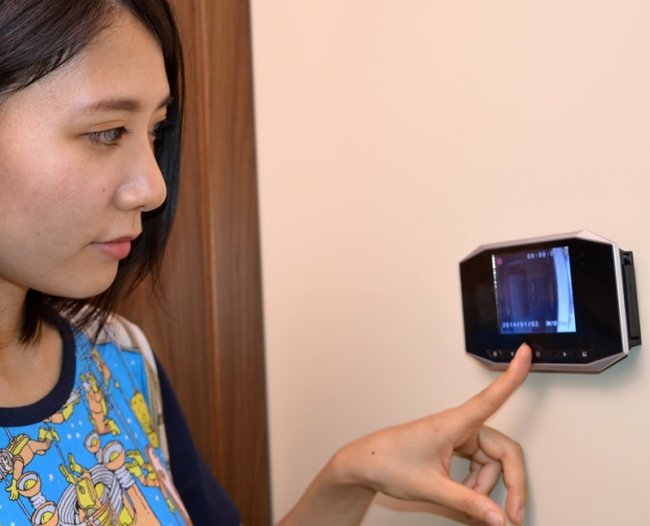 Sanko recording door scope camera