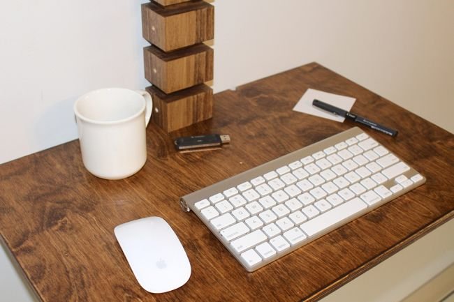 Wall-Mounted Standing Desk by Gereghty Desk Co._2