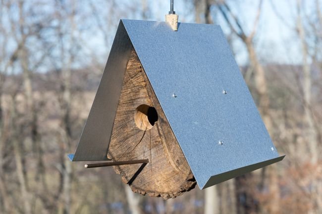 DIY Birdhouses made with wood stumps_5