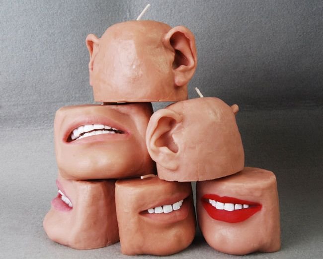 Scented candle design similar to human body parts_1