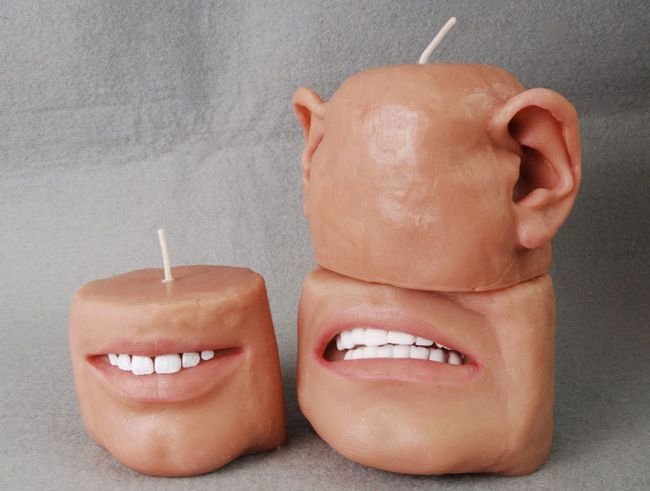 Scented candle design similar to human body parts_5