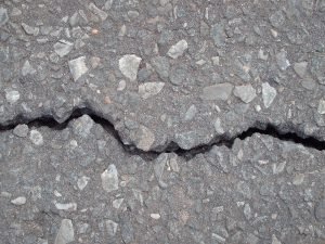 crack on concrete