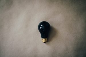 dark light bulb