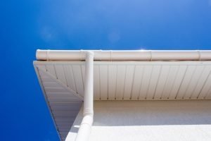 white roof with blue sky