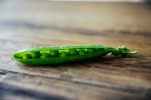 peas on a table