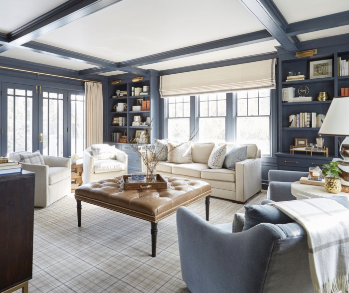 wall to wall plaid carpet