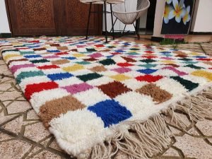 colorful squared plaid carpet