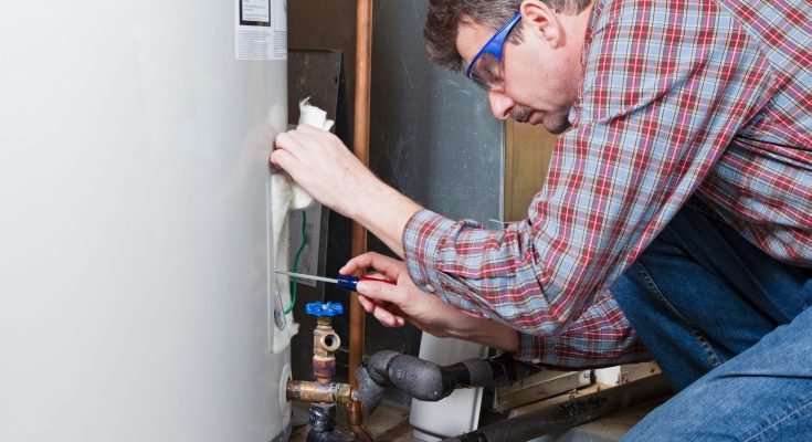 fixing a water heater